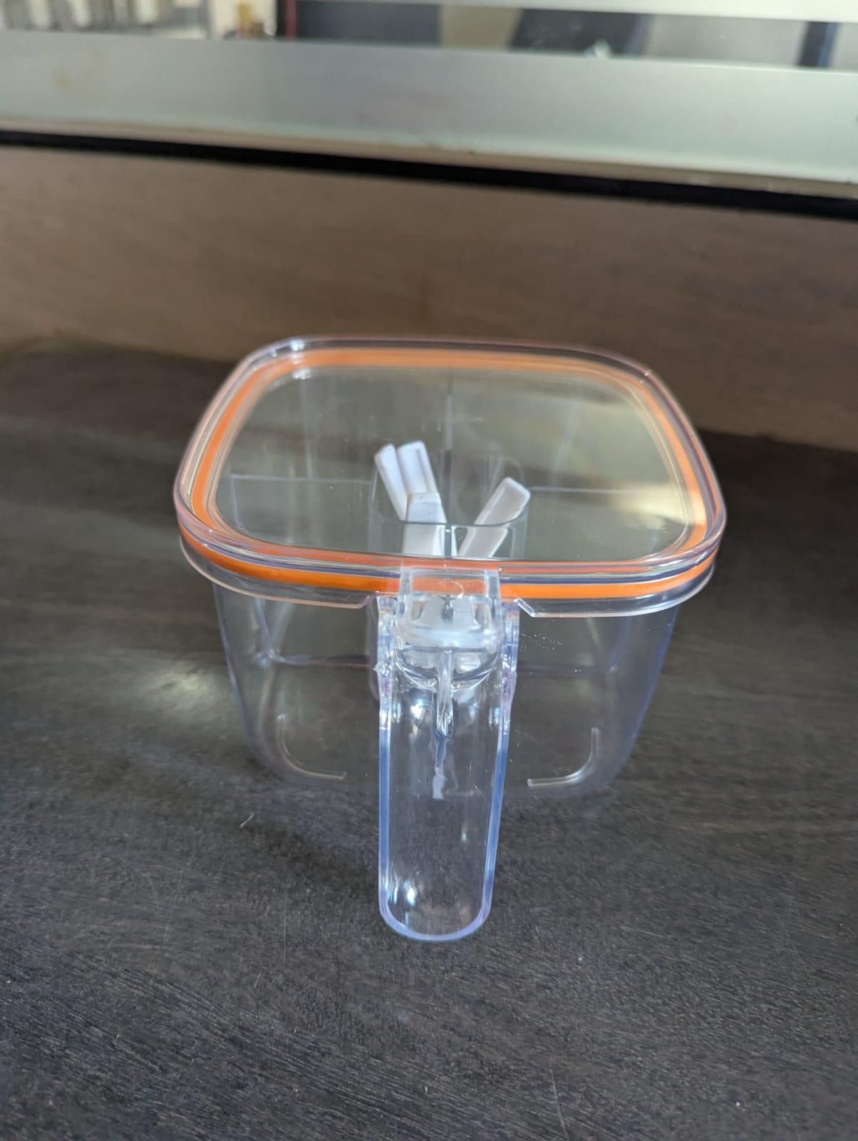 5 Section Transparent Spice Box
