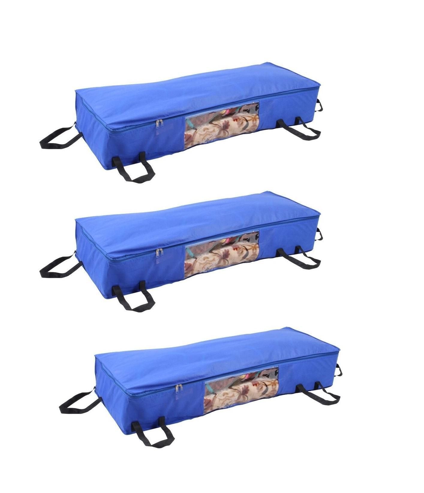 Storage Bag - Foldable Long Underbed Storage Bag Pack of 3